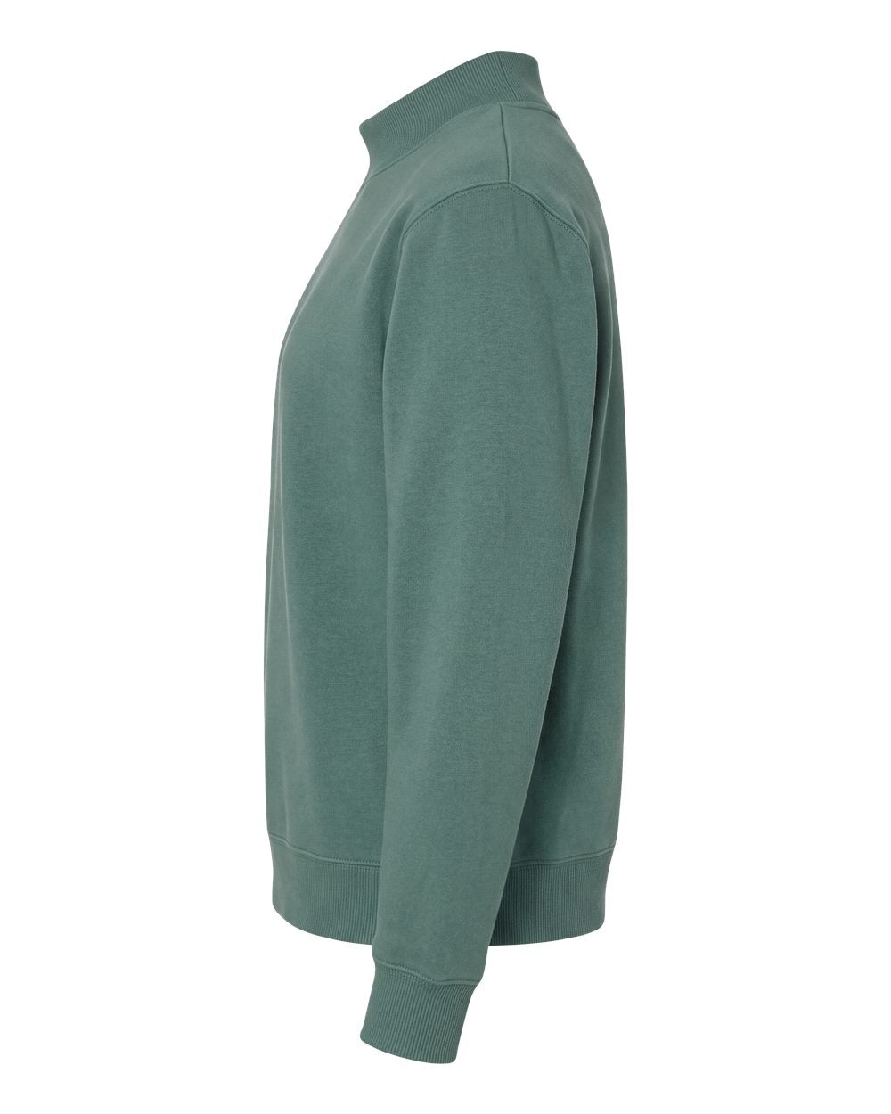 Lat 6928 Unisex Mock Neck Fleece Sweatshirt - Basil