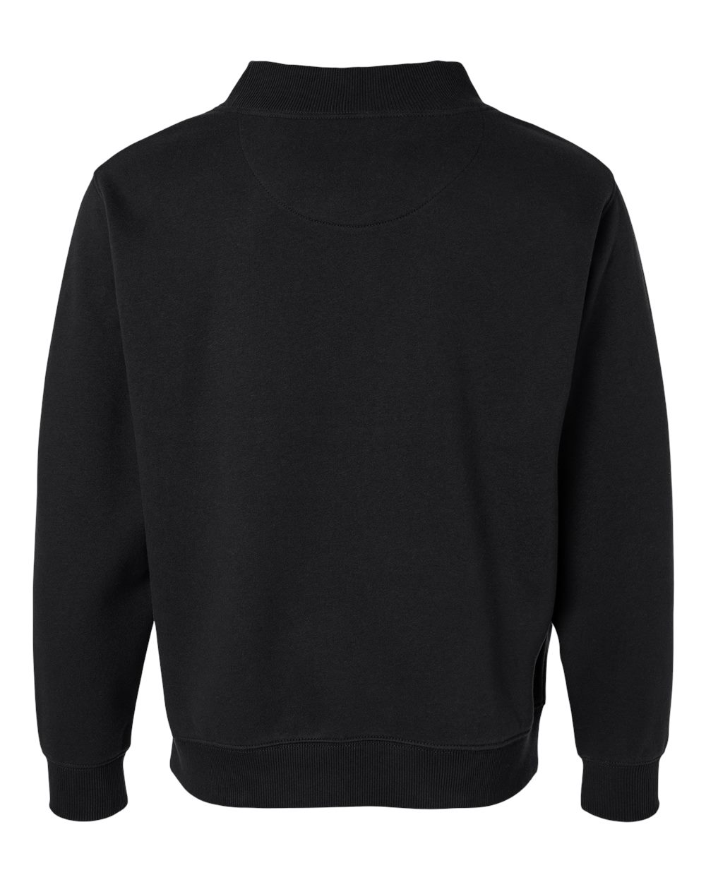 Lat 6928 Unisex Mock Neck Fleece Sweatshirt - Black