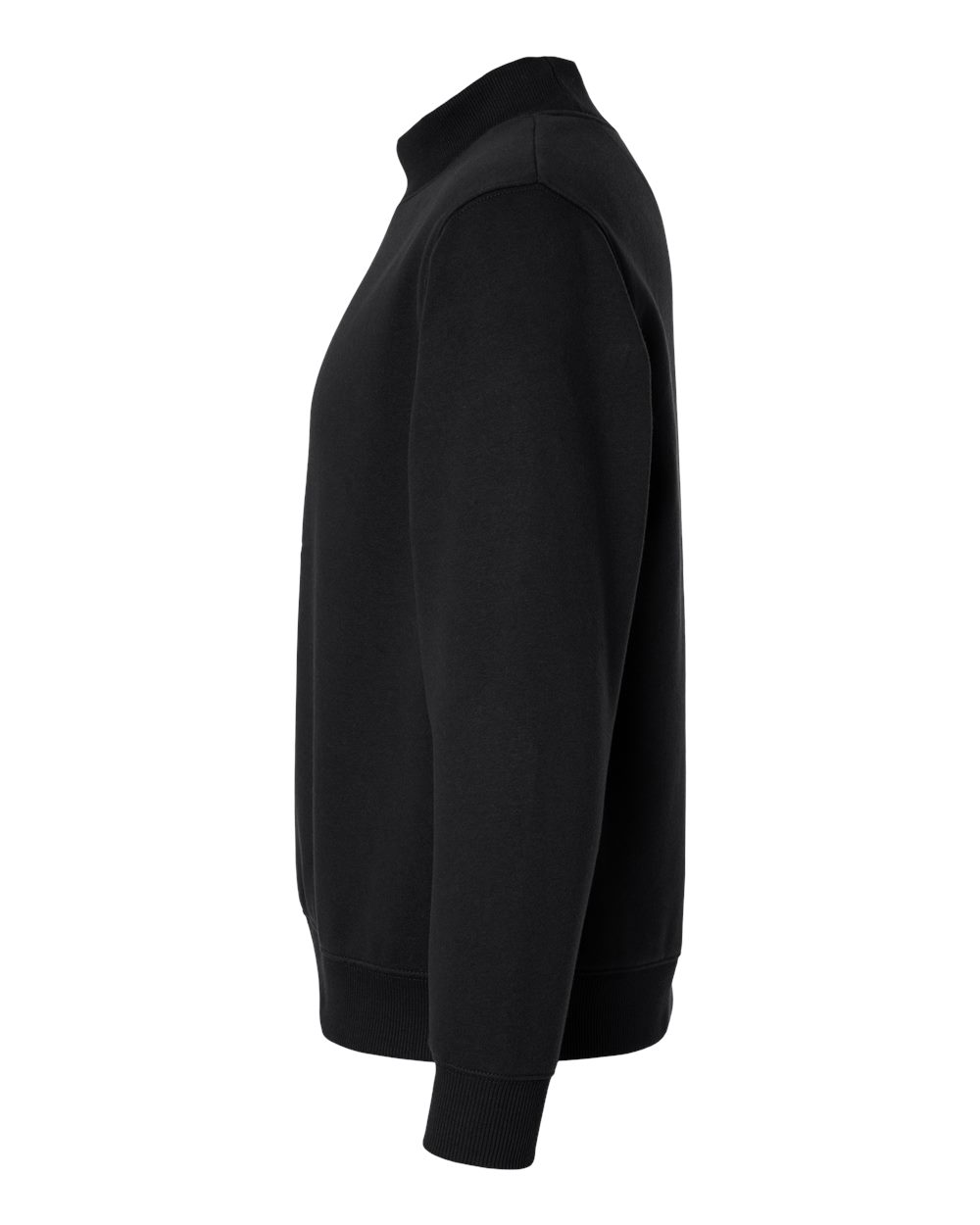 Lat 6928 Unisex Mock Neck Fleece Sweatshirt - Black