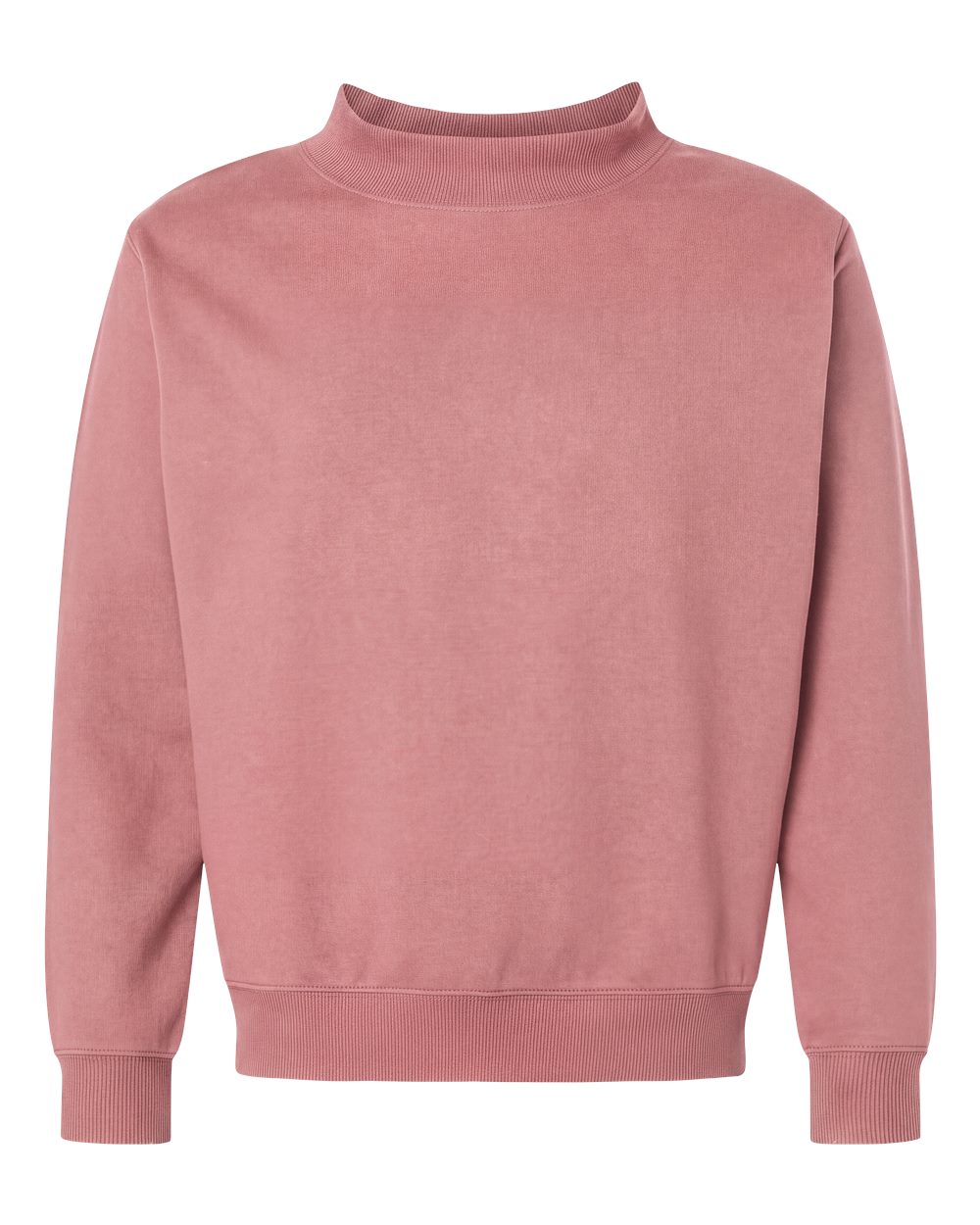 Lat 6928 Unisex Mock Neck Fleece Sweatshirt - Mauvelous