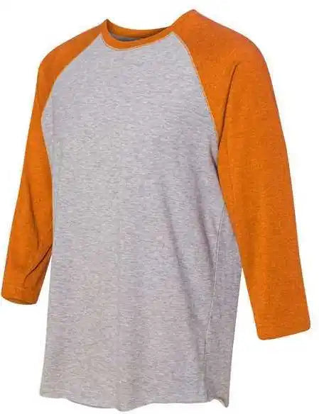 Lat 6930 Baseball Fine Jersey Tee - Vintage Heather Orange