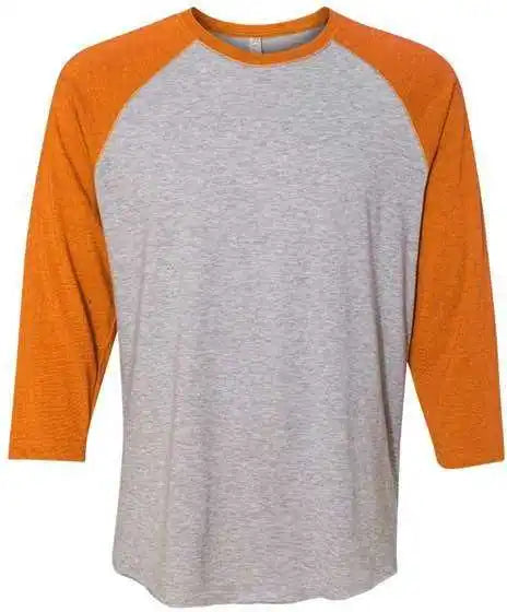 Lat 6930 Baseball Fine Jersey Tee - Vintage Heather Orange