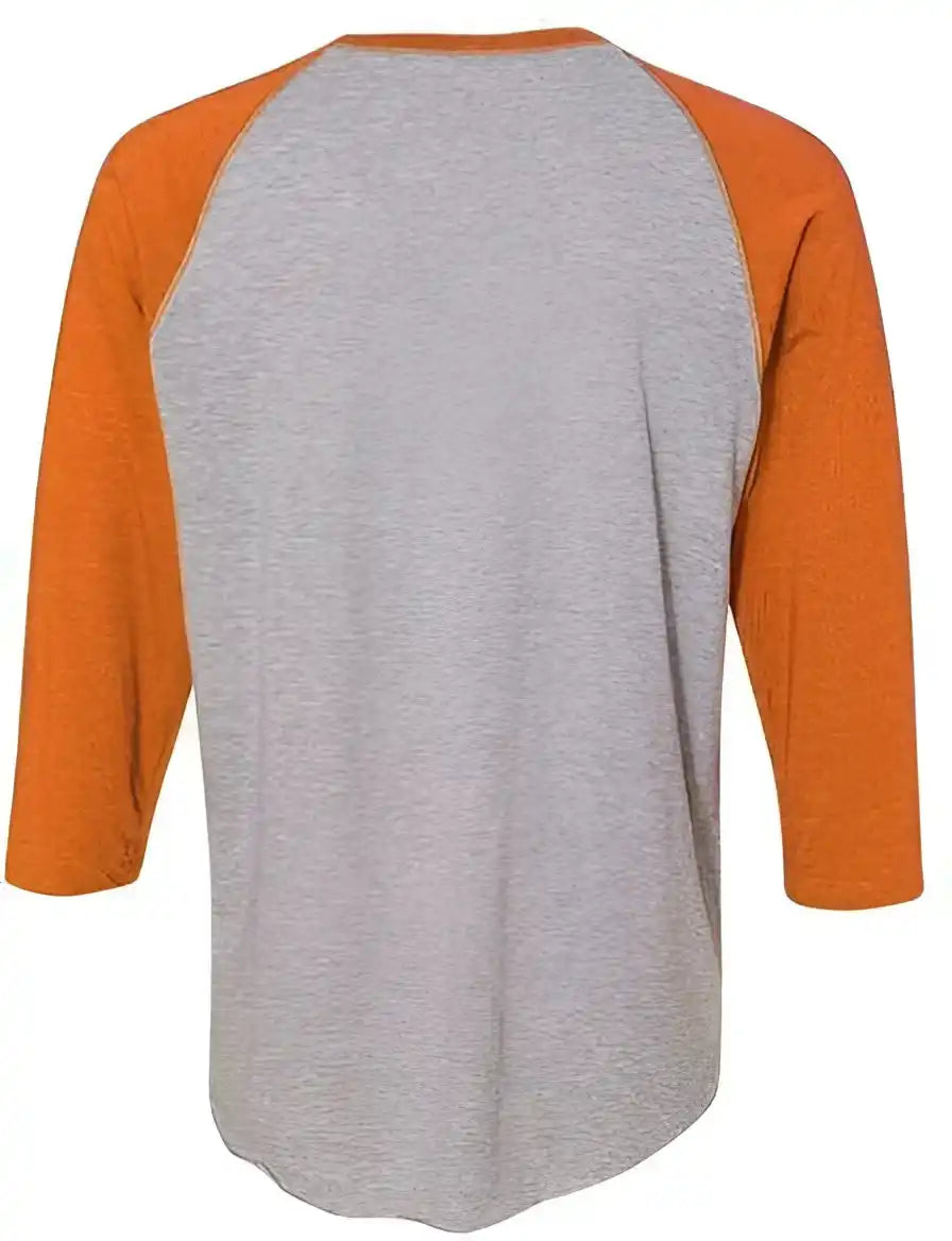 Lat 6930 Baseball Fine Jersey Tee Vintage Heather Orange