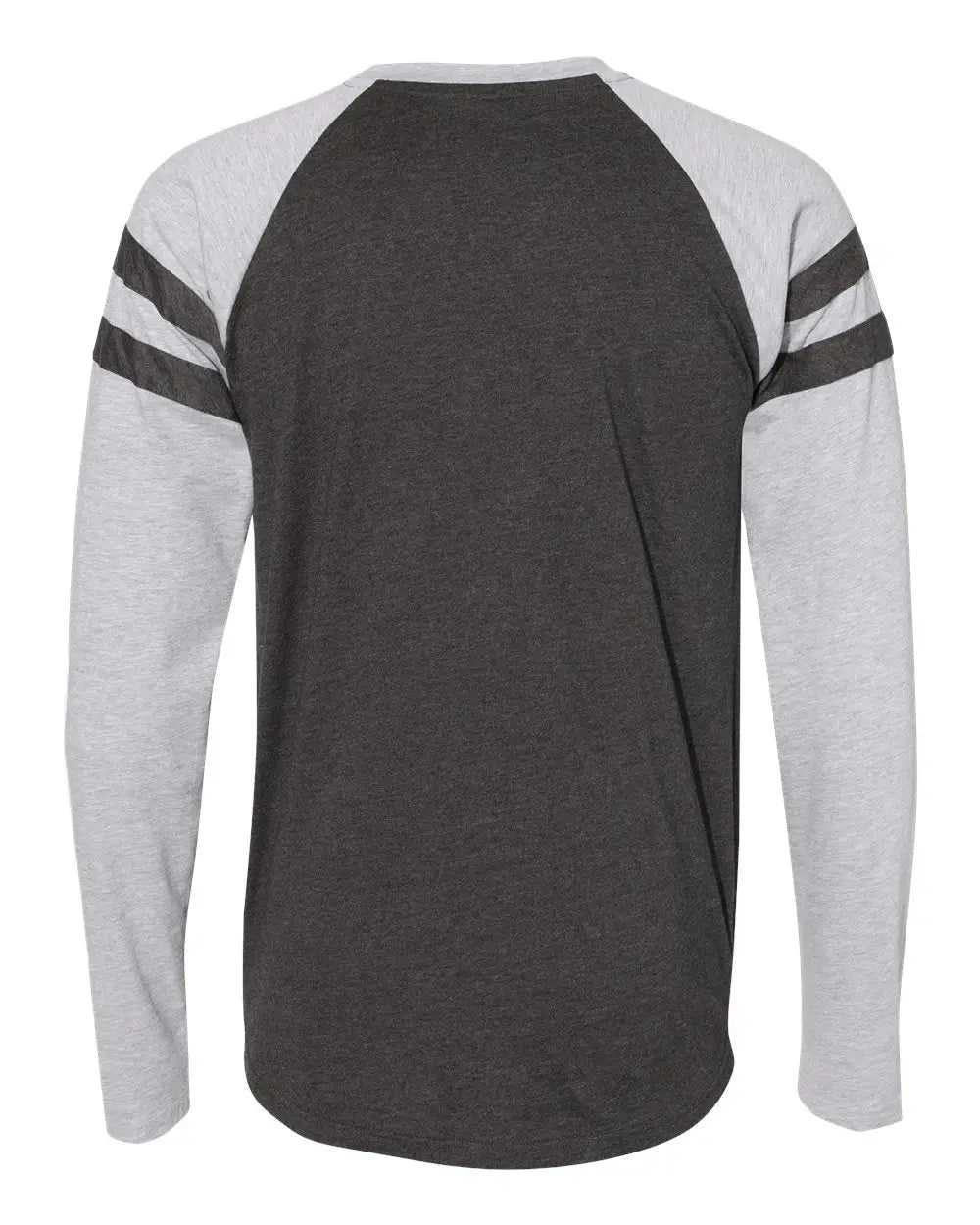 Lat 6934 Fine Jersey Mash Up Long Sleeve Tee - Vintage Smoke Heather - Gray / Xs