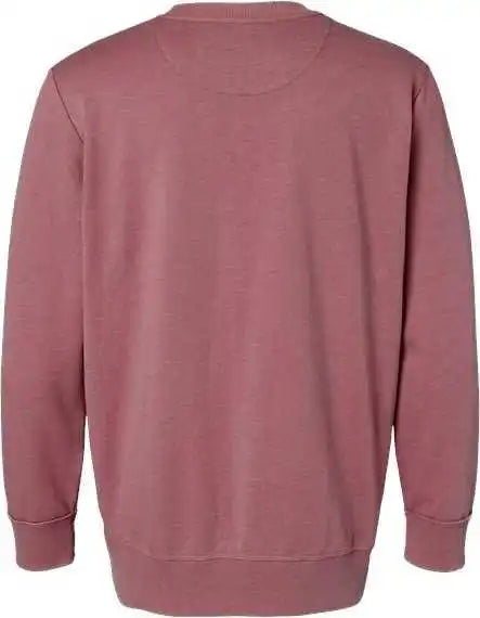 Lat 6935 Unisex Vintage Wash Fleece Crewneck Sweatshirt - Washed Rouge