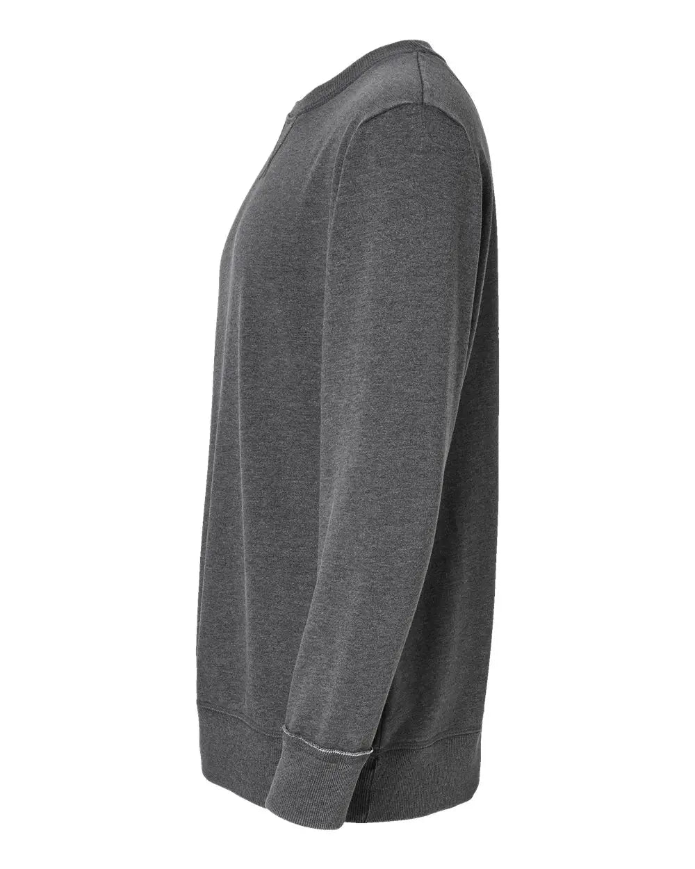 Lat 6935 Vintage Wash Fleece Crewneck Sweatshirt - Washed Black