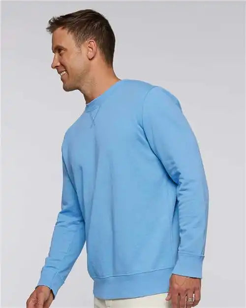 Lat 6935 Vintage Wash Fleece Crewneck Sweatshirt - Washed Tradewind