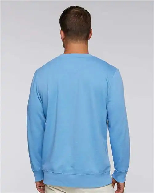Lat 6935 Vintage Wash Fleece Crewneck Sweatshirt - Washed Tradewind