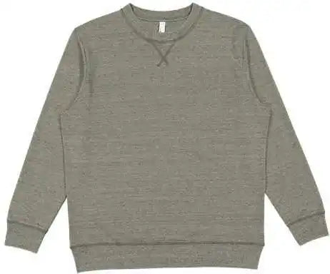 Lat 6935 Vintage Wash Fleece Crewneck Sweatshirt - Weathered Military Green