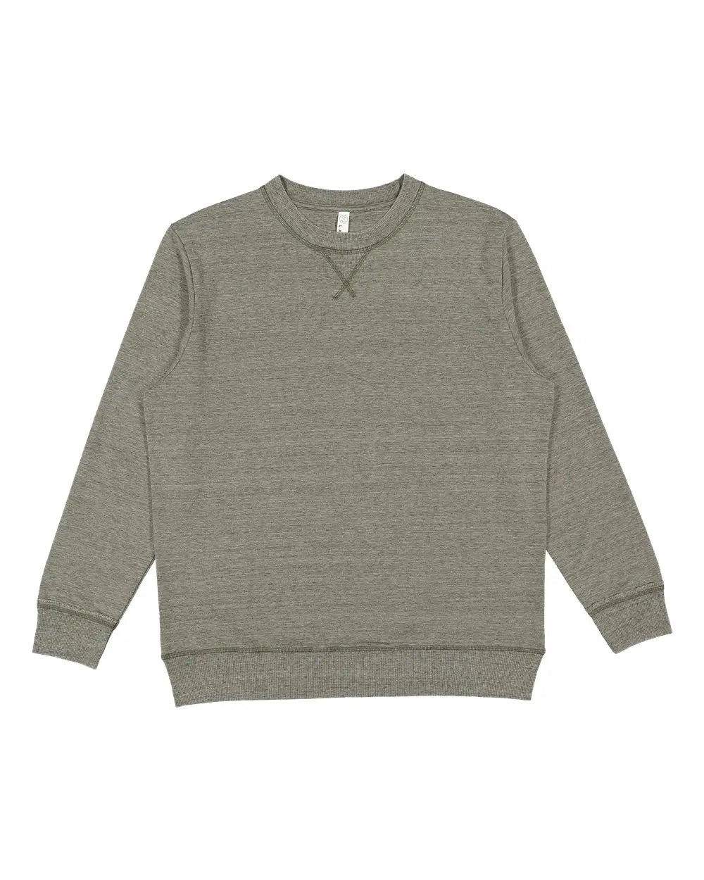 Lat 6935 Vintage Wash Fleece Crewneck Sweatshirt - Weathered Military Green - Olive / s
