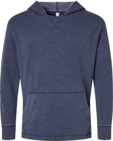 Lat 6936 Unisex Vintage Wash Fleece Hoodie - Washed Navy