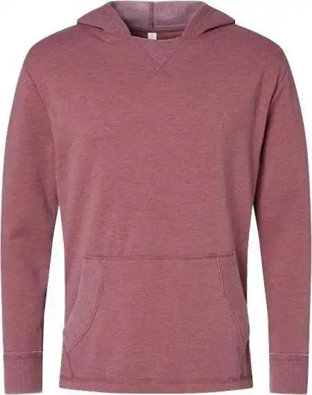 Lat 6936 Unisex Vintage Wash Fleece Hoodie - Washed Rouge