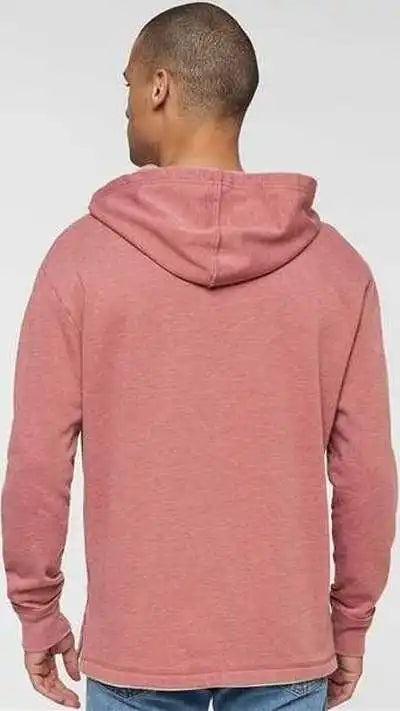 Lat 6936 Unisex Vintage Wash Fleece Hoodie - Washed Rouge