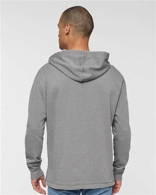 Lat 6936 Vintage Wash Fleece Hoodie - Washed Grey