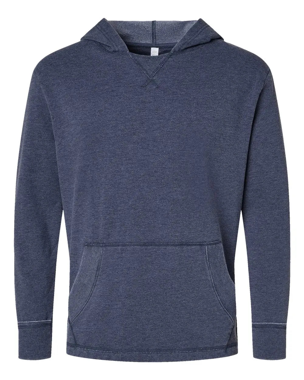 Lat 6936 Vintage Wash Fleece Hoodie - Washed Navy