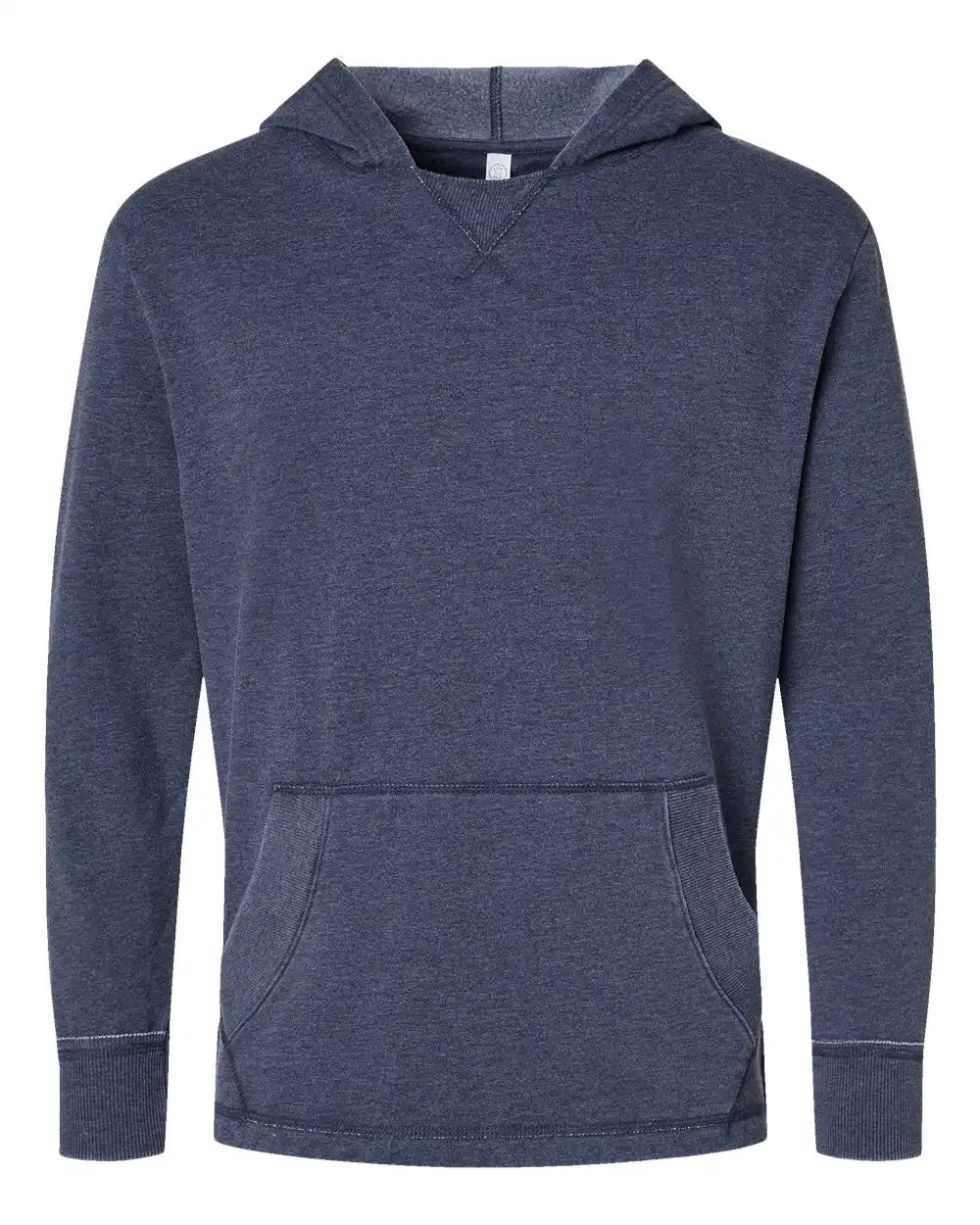 Lat 6936 Vintage Wash Fleece Hoodie - Washed Navy - s