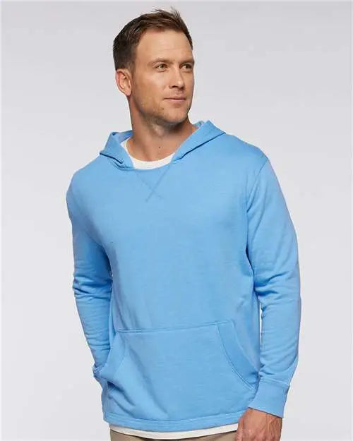 Lat 6936 Vintage Wash Fleece Hoodie - Washed Tradewind