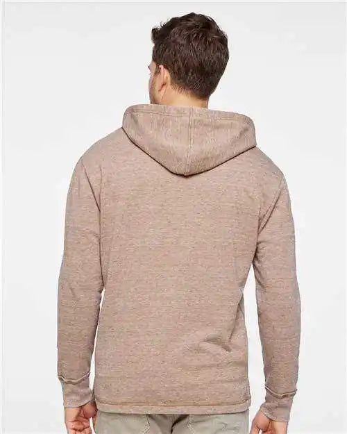 Lat 6936 Vintage Wash Fleece Hoodie - Weathered Coyote Brown