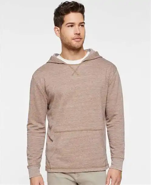 Lat 6936 Vintage Wash Fleece Hoodie - Weathered Coyote Brown