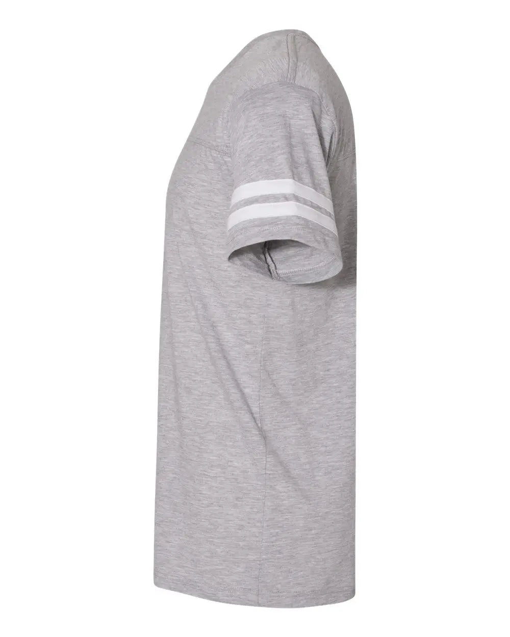 Lat 6937 Football Fine Jersey Tee - Vintage Heather White