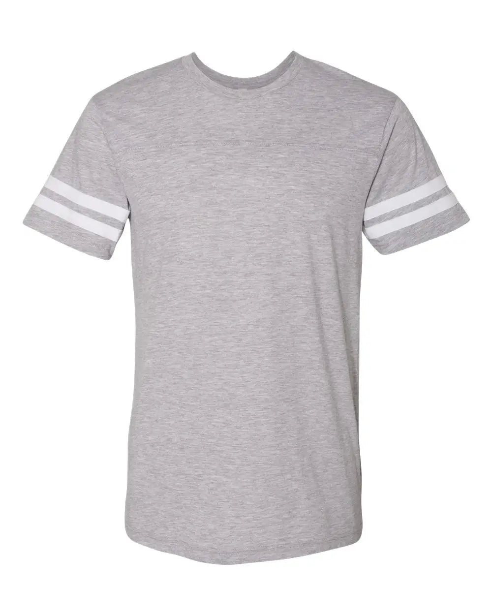 Lat 6937 Football Fine Jersey Tee - Vintage Heather White - Ivory / s