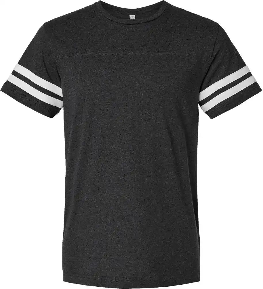 Lat 6937 Football Fine Jersey Tee - Vintage Smoke White - Smoke/ / s
