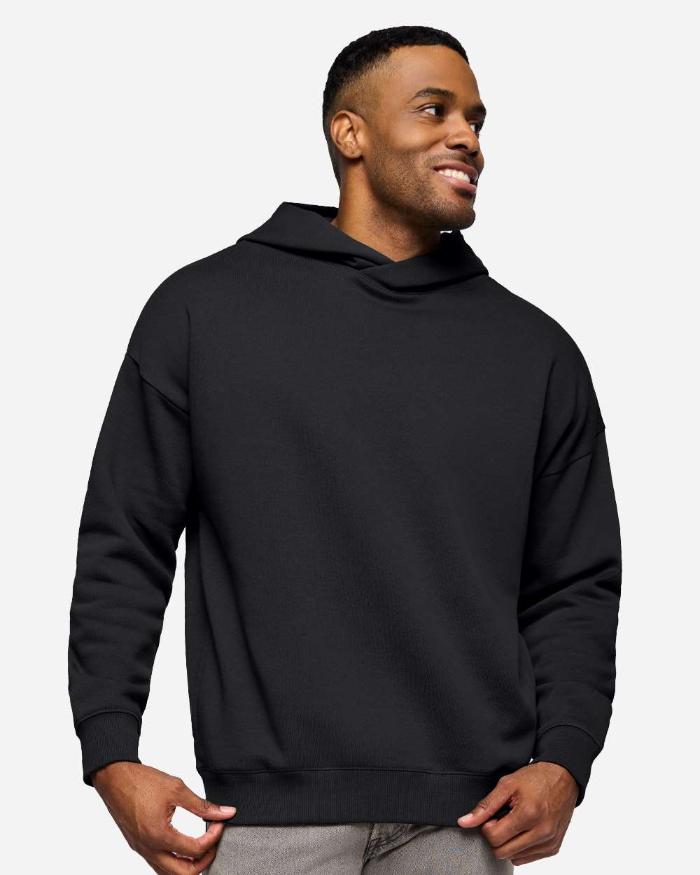 Lat 6956 Unisex Heavyweight Hoodie Sweatshirt - Black