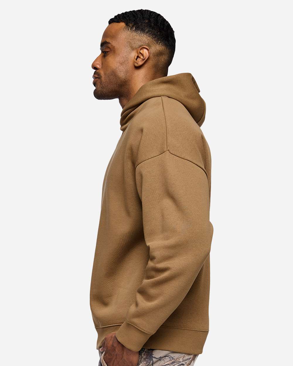 Lat 6956 Unisex Heavyweight Hoodie Sweatshirt - Coyote Brown