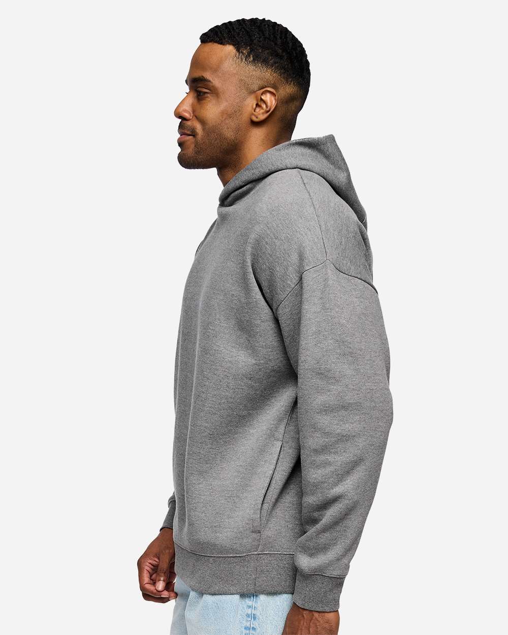 Lat 6956 Unisex Heavyweight Hoodie Sweatshirt - Granite Heather