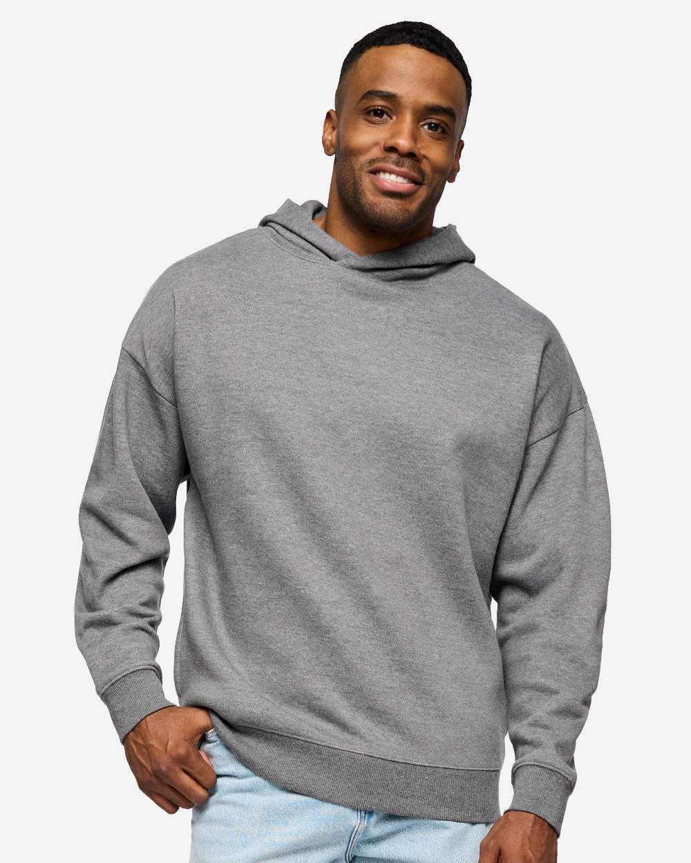 Lat 6956 Unisex Heavyweight Hoodie Sweatshirt - Granite Heather