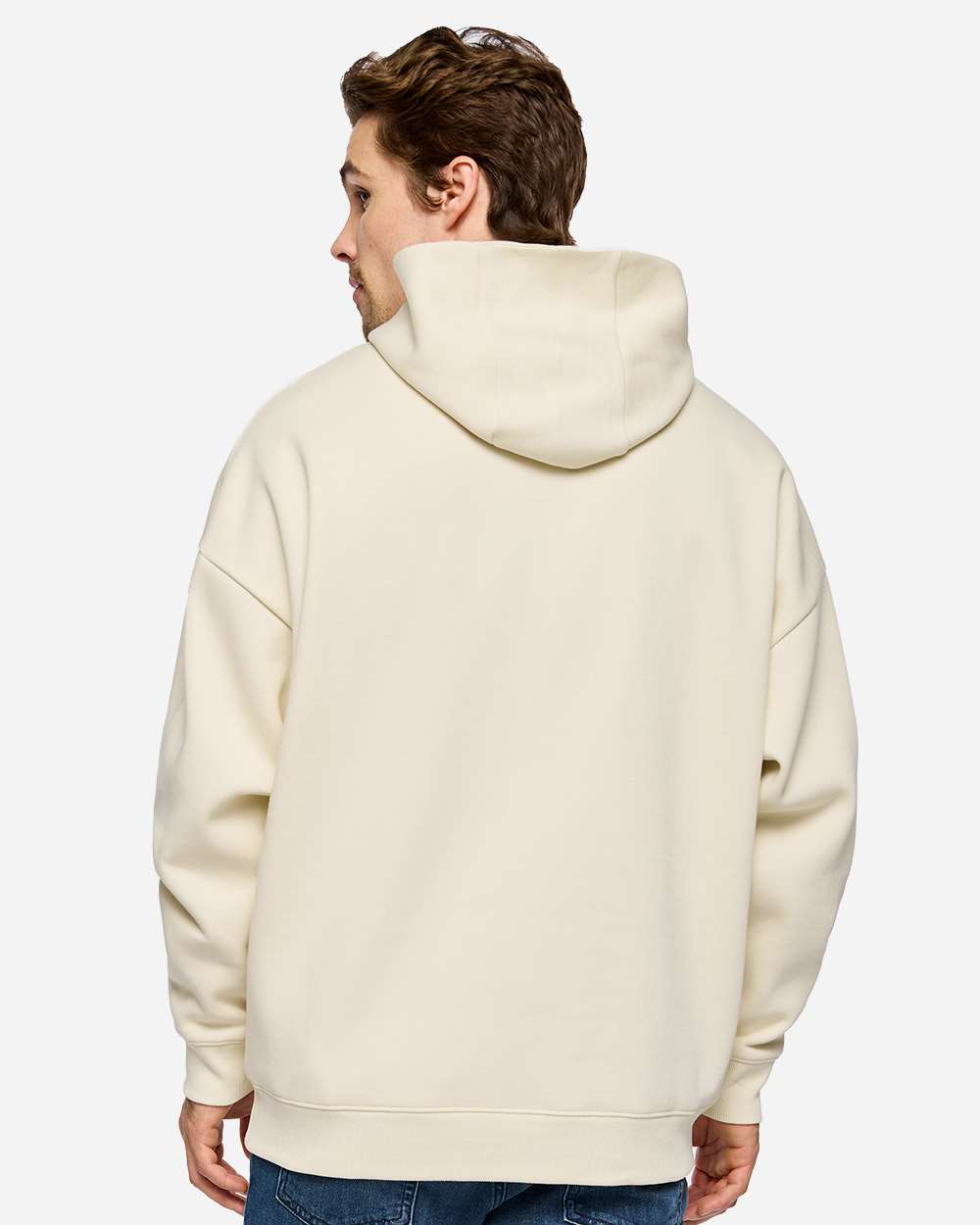 Lat 6956 Unisex Heavyweight Hoodie Sweatshirt - Natural