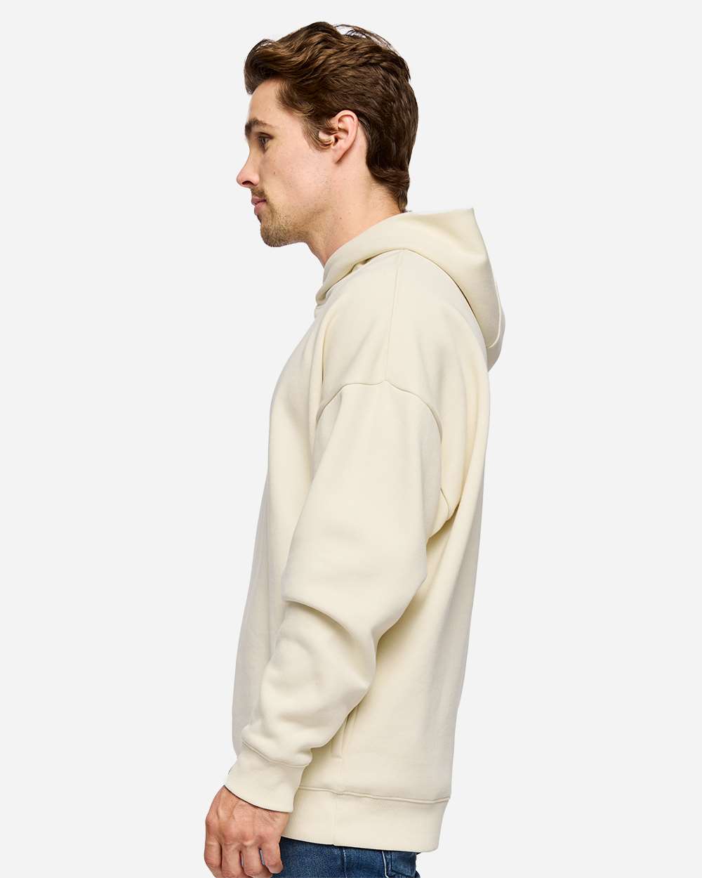 Lat 6956 Unisex Heavyweight Hoodie Sweatshirt - Natural