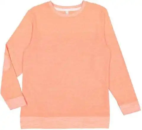 Lat 6965 Harborside Melange French Terry Pullover - Papaya
