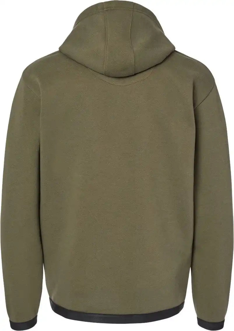 Lat 6996 the Statement Fleece Hoodie - Military Green Black - Green/ / s