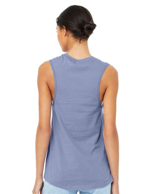 Lavender Blue Women&#39;s Jersey Muscle Tank - 6003