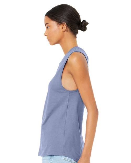 Lavender Blue Women&#39;s Jersey Muscle Tank - 6003