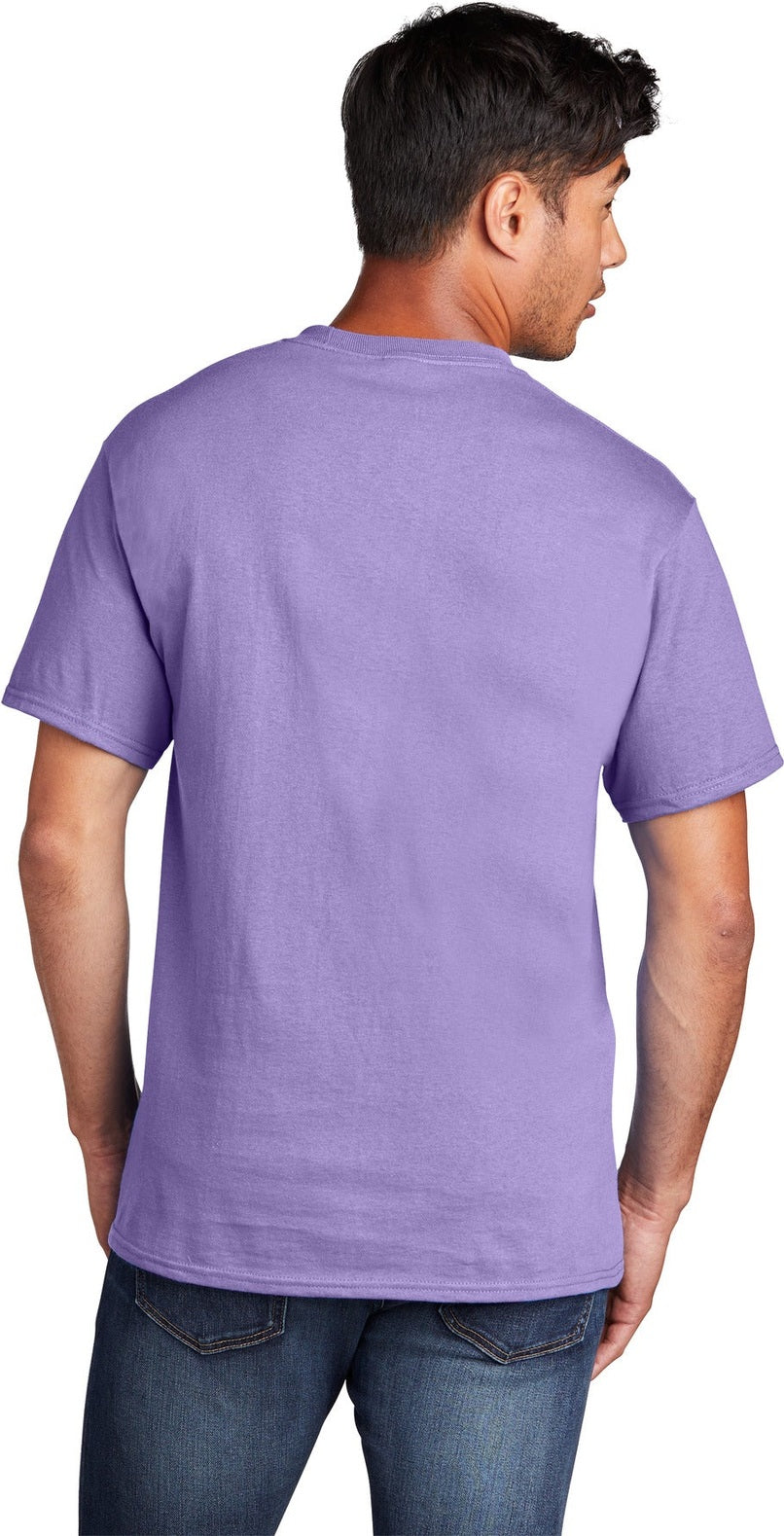 Lavender Port & Co Core Cotton Tee. PC54