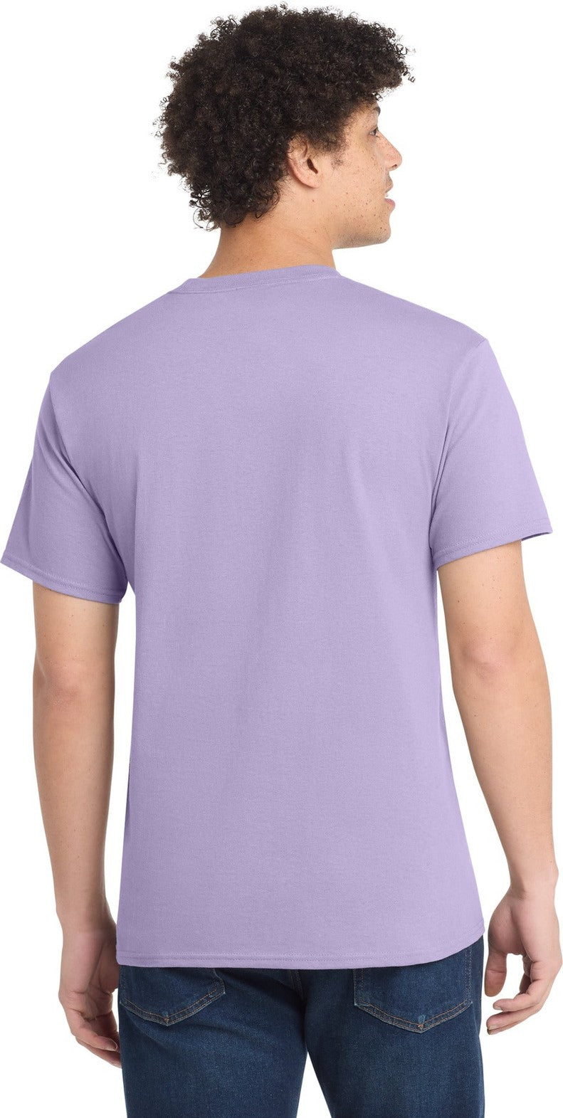 Lavender Port & Co Core Cotton Tee. PC54