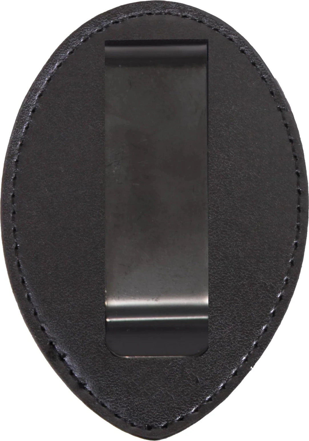 Leather Clip-on Badge Holder