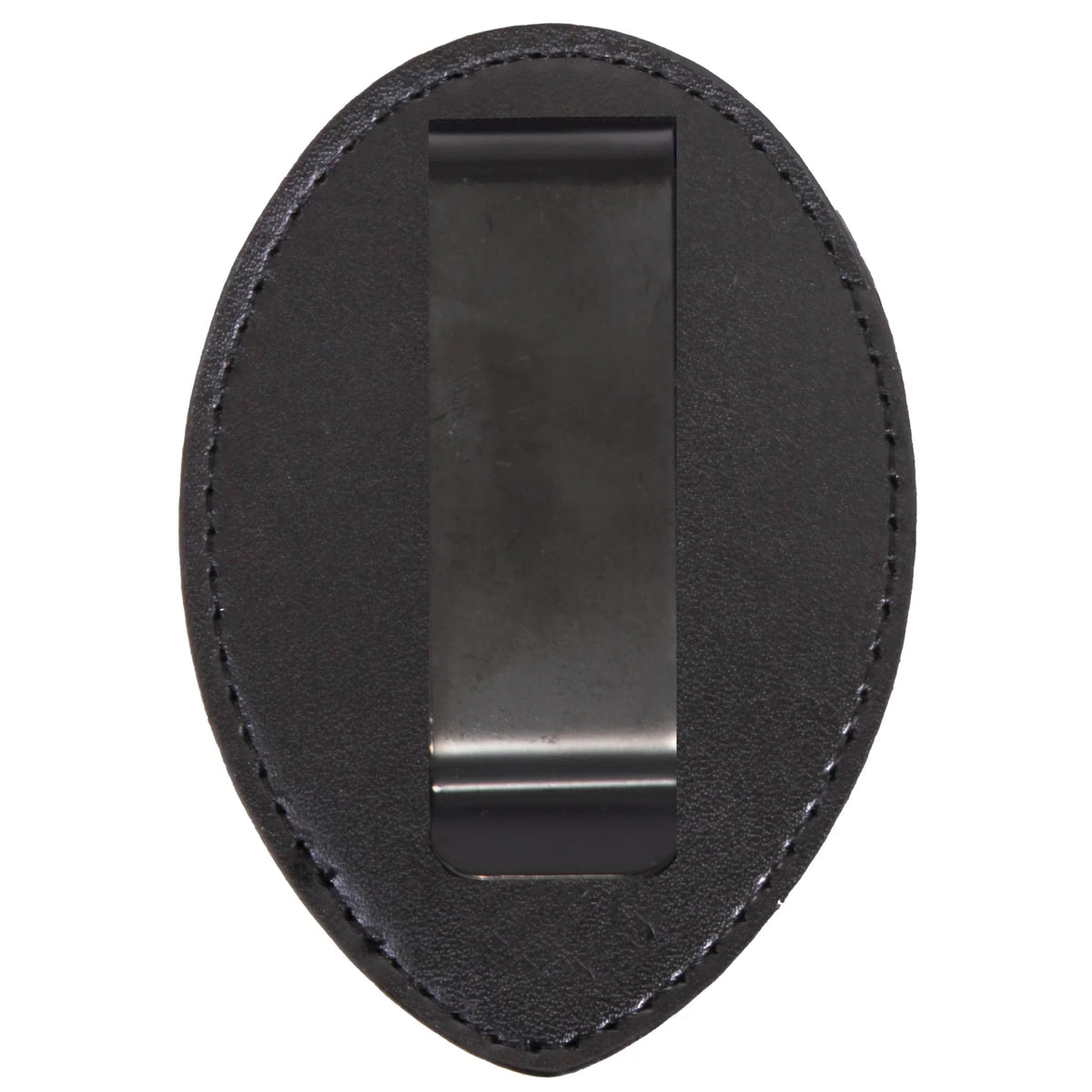 Leather Clip-on Badge Holder
