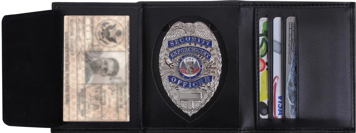 Leather Id & Badge Wallet