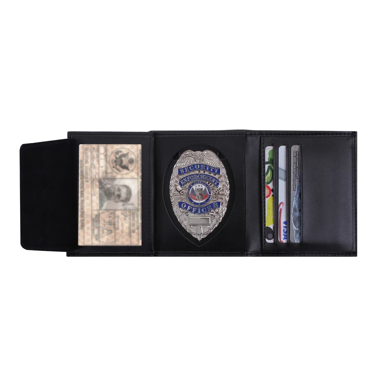 Leather Id & Badge Wallet