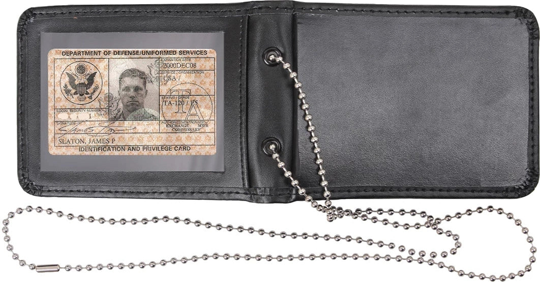 Leather Neck Identification Holder