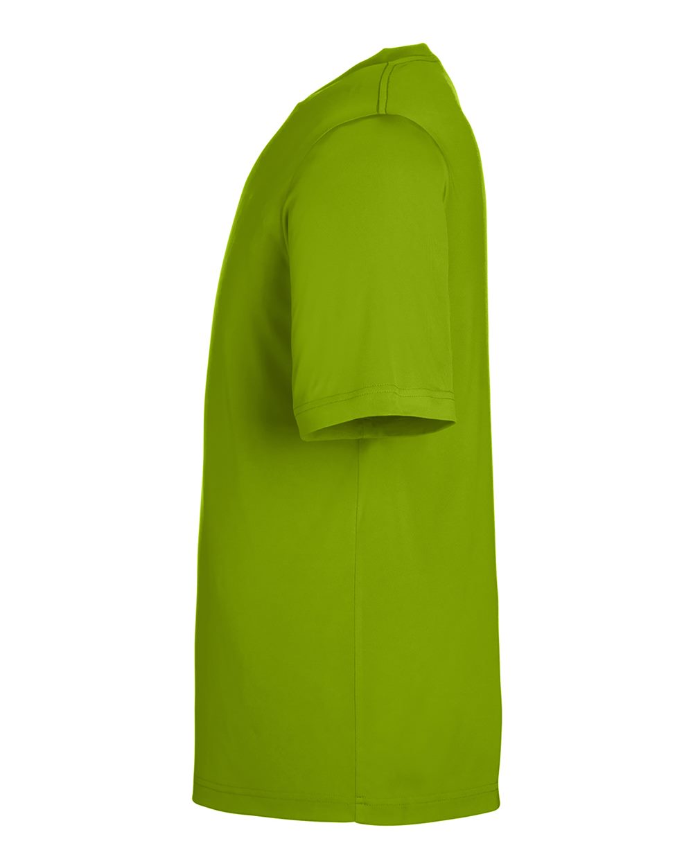 Left View of Acid Green Unisex Capital Performance T-Shirt - CE10