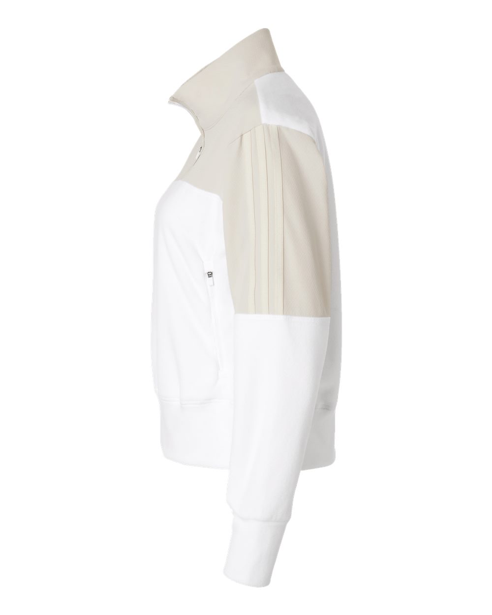 Left View of Alumina Women&#39;s Fleece Quarter-Zip Pullover - A601