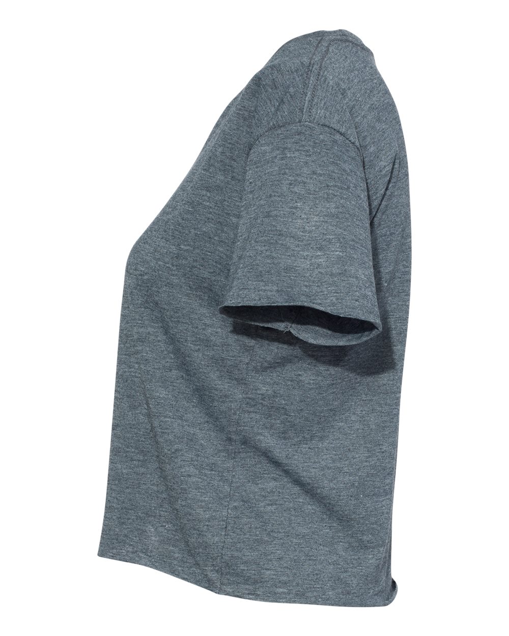 Left View of Antique Denim Women&#39;s Festival Crop Top - 5080