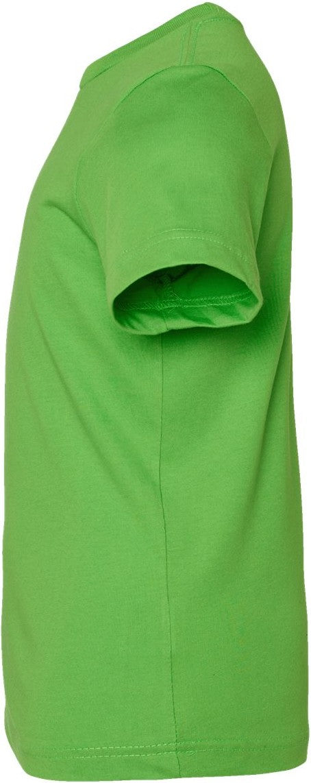 Left View of Apple Youth Fine Jersey Tee - 6101