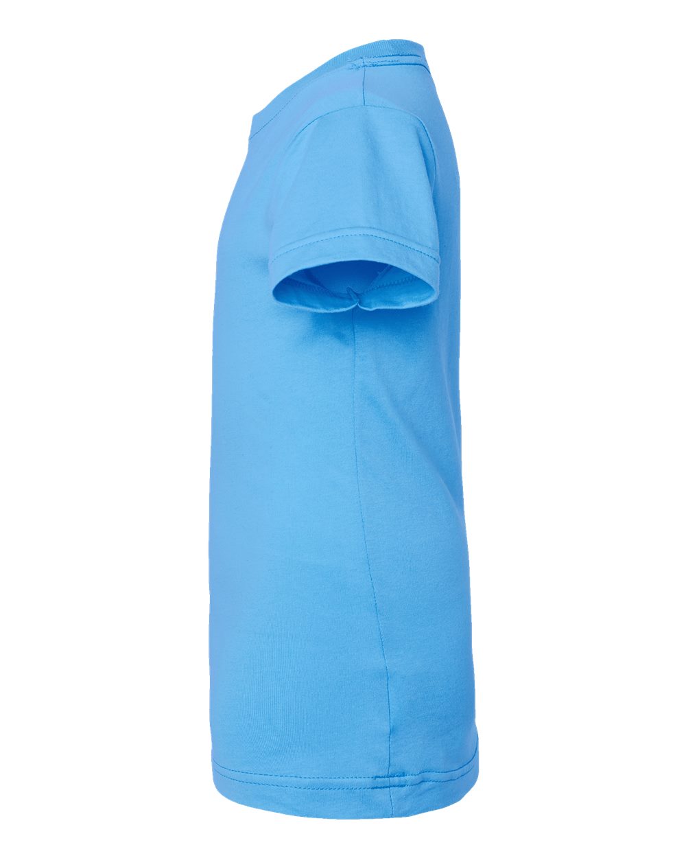 Left View of Aqua Girls' Fine Jersey Tee - 2616