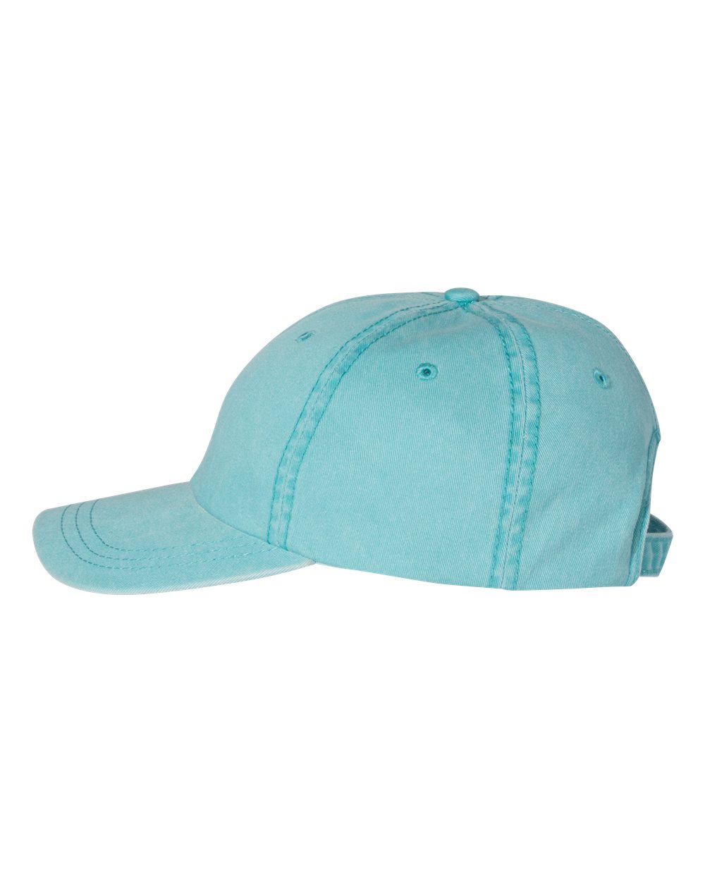 Left View of Aqua Pigment-Dyed Cap - SP500