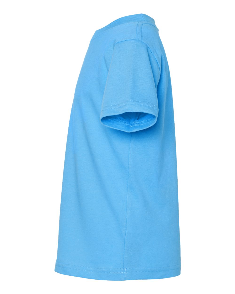 Left View of Aqua Toddler Fine Jersey Tee - 3321
